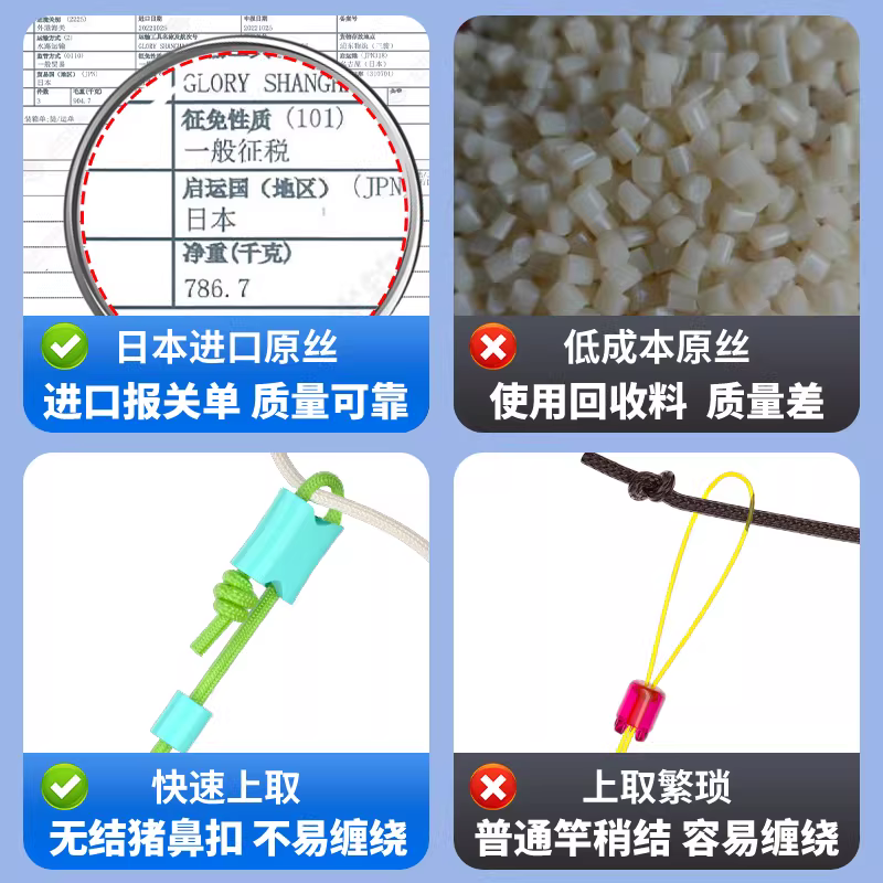 免调漂七星漂成品主线组高端正品台钓鱼线套装全套高灵敏鲫鱼专用 图4